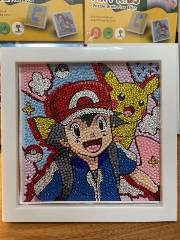 Pikachu  diamond painting with frame free shipping