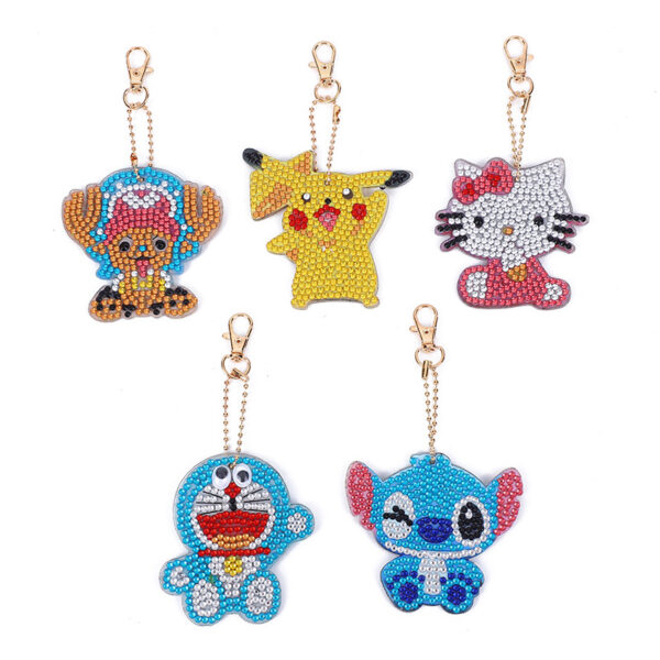 5 Cute Keychains Diamond Painting